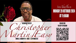 Celebrating the life of Christopher Martin Easy Monday 28th October 2024 [upl. by Ursola]