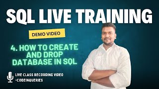 SQL Server Training Demo  How to Create and Drop a Database in SQL  CodeInQueries [upl. by Ateuqirne]