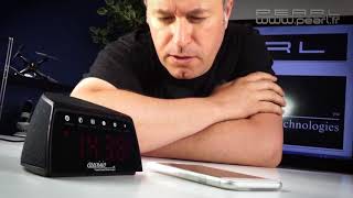 RADIO REVEIL BLUETOOTH ET QI  PEARLTVFR [upl. by Trinetta]