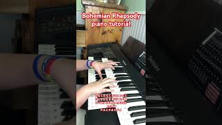 Bohemian Rhapsody medium hard piano tutorial [upl. by Pandich]