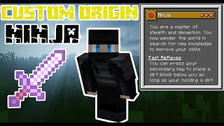 Minecraft Origins Mod Ninja Custom Origin [upl. by Spracklen]