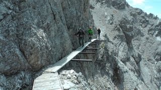 Ferrata Ivano Dibona Dolomiten  WW1Ruinen erster Steigabschnitt  Abenteuer Alpin 2012 Folge 22 [upl. by Iorio621]