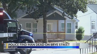 Police investigate after man found dead in Durham neighborhood [upl. by Ahsinert]