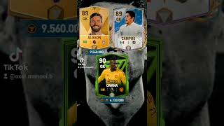 fifa football campos vs Alisson vs onana FC mobile [upl. by Aramenta]