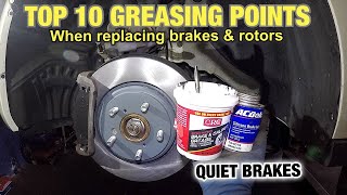 Top 10 Brake system GREASING Points How to grease the brake system [upl. by Einafit]