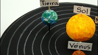 Cómo hacer el sistema solar muy fácil  how to make the solar system [upl. by Rabiah]