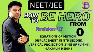 Class 11 Basic Maths revision  07eqn of Motion  displacement in nth seconds [upl. by Odranar]