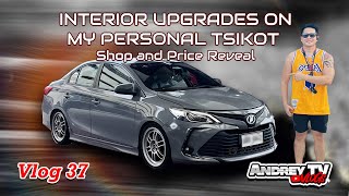 Interior Upgrades on my VIOS with Price and Shop Reveal  Andrey TV [upl. by Stephen]