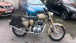 Royal Enfield bullet desert storm 64 2015 reg 2400 miles £2999 wwwmarshallsofestoncouk [upl. by Wieche]