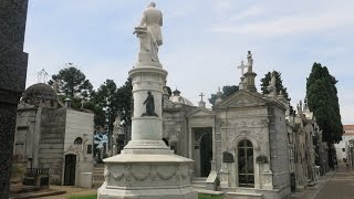 Walking Tour of La Recoleta Cemetery Buenos Aires Argentina [upl. by Torrance]