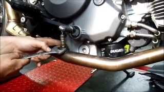 DUCATI HYPERMOTARD 796 GPR EXHAUST ISTRUZIONI FITTING INSTRUCTIONS [upl. by Rysler]