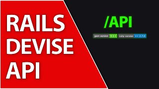 This New Devise API Gem Makes User Auth So Simple  Ruby On Rails 7 Tutorial [upl. by Aynodal972]