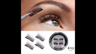 VASSOUL Dual Magnetic Eyelashes 0 2mm Ultra Thin Magnet Lightweight amp Easy to Wear Best 3D Reusable [upl. by Ovatsug]