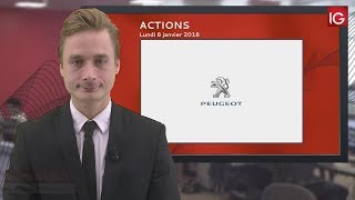 Bourse  Action Peugeot JPMorgan confiant pour le secteur auto  IG 08012018 [upl. by Franck457]