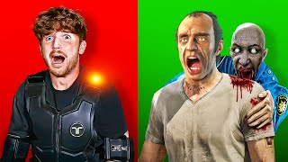 GTA 5 Zombie Apocalypse But I FEEL PAIN IRL Haptic Suit [upl. by Katlaps]