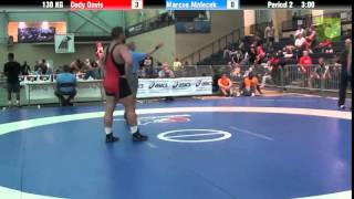 Greco 130 KG Cody Davis vs Marcus Malecek [upl. by Vasileior]