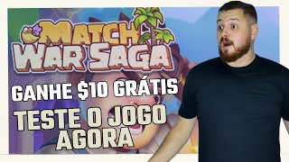 MATCH WAR SAGA  LANÇAMENTO AGORA  GANHE 10 GRÁTIS  VEJA COMO FUNCIONA O JOGO [upl. by Chelsea]