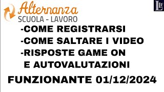 PCTO Registrarsi saltare i video e risposte ai quiz  Alternanza scuola lavoro sulla sicurezza MIUR [upl. by Annehs]