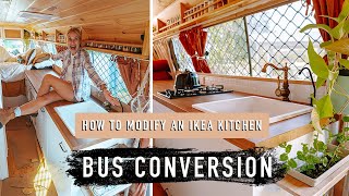 VAN  BUS Conversion  HOW TO MODIFY AN IKEA KITCHEN  Toyota Coaster [upl. by Emiatej]