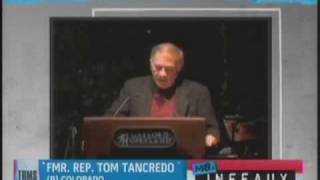 ExCongressman Tom Tancredo Racist Speech At Tea Party [upl. by Adekahs]