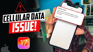 How to Fix Cellular Issues Detected Error on iPhone  Unable to Access Cellular Data [upl. by Lenard627]