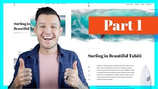 Designing a Surfing Website  Part 1 [upl. by Crissy]