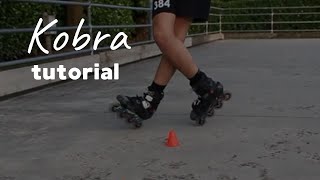 Kobra tutorial on roller skates I Roller skating lessons l slalom [upl. by Gavrah]