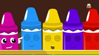 Crayons Ten In The Bed  Crayons Colors Song  Learn Colors  Nursery Rhymes Songs For Kids [upl. by Westney392]