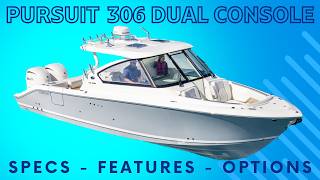 The Newest Dual Console By Pursuit Boats  2024 Pursuit DC 306 Dual Console Walkthrough Review [upl. by Riaj99]