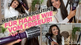 Meine Haarroutine mit RundbürsteBaBylissHaare wie vom Friseur [upl. by Memory]