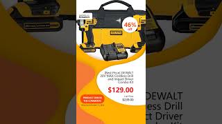 Best Price DEWALT 20V MAX Cordless Drill and Impact Driver Combo Kit [upl. by Hama603]