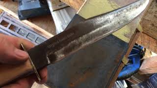 Restoring A Solingen Original Bowie Knife [upl. by Ayoted]