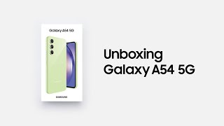 Galaxy A54 5G Official Unboxing  Samsung [upl. by Frentz488]