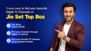 3 Easy Ways to find your Favourite Digital TV Channels on Jio Set Top Box JioFiber [upl. by Le]