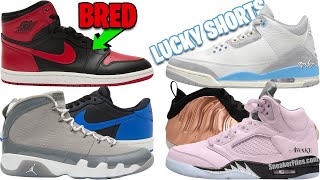 AIR JORDAN 1 HIGH 85 BRED JORDAN 3 LUCKY SHORTS AWAKE NY JORDAN 5 JORDAN 9 COOL GREY  MORE [upl. by Esela]