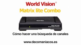 World Vision Matrix Lite Combo  Cómo hacer una búsqueda de canales [upl. by Tine]