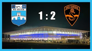 NK Osijek  HNK Šibenik 12 1 kolo SuperSport HNL 2425 [upl. by Cornel]