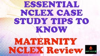 Practice NEXT GEN Case Study for THE NCLEX Review  NCLEX Question Maternity Nursing  ADAPT NCLEX [upl. by Japeth611]