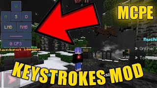 KEYSTROKES MOD IN MCPE КЕЙСТРОКС МОД В МАЙНКРАФТ ПЕ [upl. by Antonia]