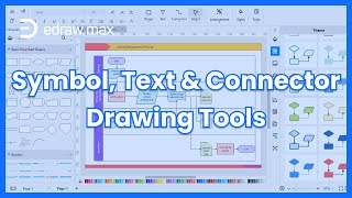 Symbol Text and Connector Drawing Tools  EdrawMax Tutorial [upl. by Dyer]