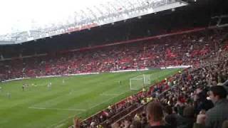 Manchester United v Liverpool 2009 Andrea Dossenas goal and celebrations [upl. by Essej670]