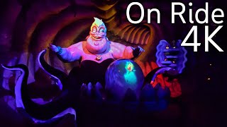 4K The Little Mermaid Ariels Undersea Adventure  On Ride 2022  Disney World  Magic Kingdom [upl. by Kuhlman868]