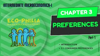 CH 3  PREFERENCES  INTRODUCTION  31 CONSUMER PREFERENCES  PART 1 [upl. by Chuu976]