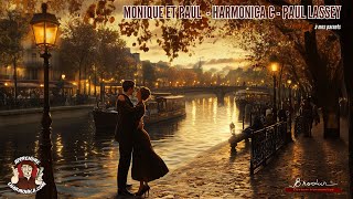 Monique et Paul  Harmonica C  Paul Lassey  Free tabs and backing track [upl. by Nallid]