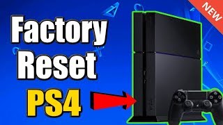 How to FACTORY RESET PS4 and RESTORE DEFAULT SETTINGS BEST METHOD [upl. by Ado]