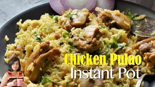 Chicken Pulao in Instant Pot  Easy Chicken Pulao Recipe [upl. by Oirevlis]