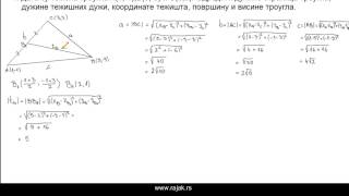 Аналитичка геометрија у равни  решени задаци 2 [upl. by Truitt]