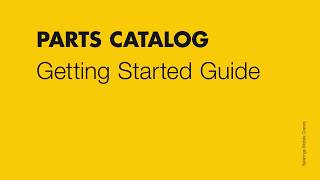 Parts Catalog  Getting started guide [upl. by Haleemak]