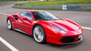 SUPERTEST Ferrari 488 GTB hart getestet SlalomBeschleunigungSachsenring  AUTO BILD SPORTSCARS [upl. by Blossom551]