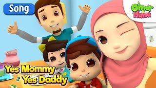 Omar amp Hana  Yes Mommy Yes Daddy  Islamic Cartoon for Kids  Nasheed [upl. by Frederic]